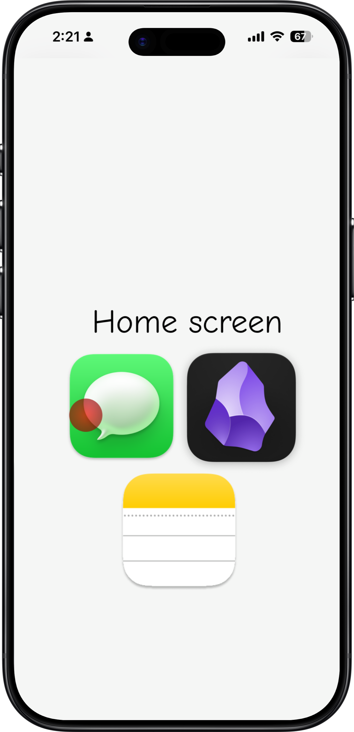 Imessage Home Screen