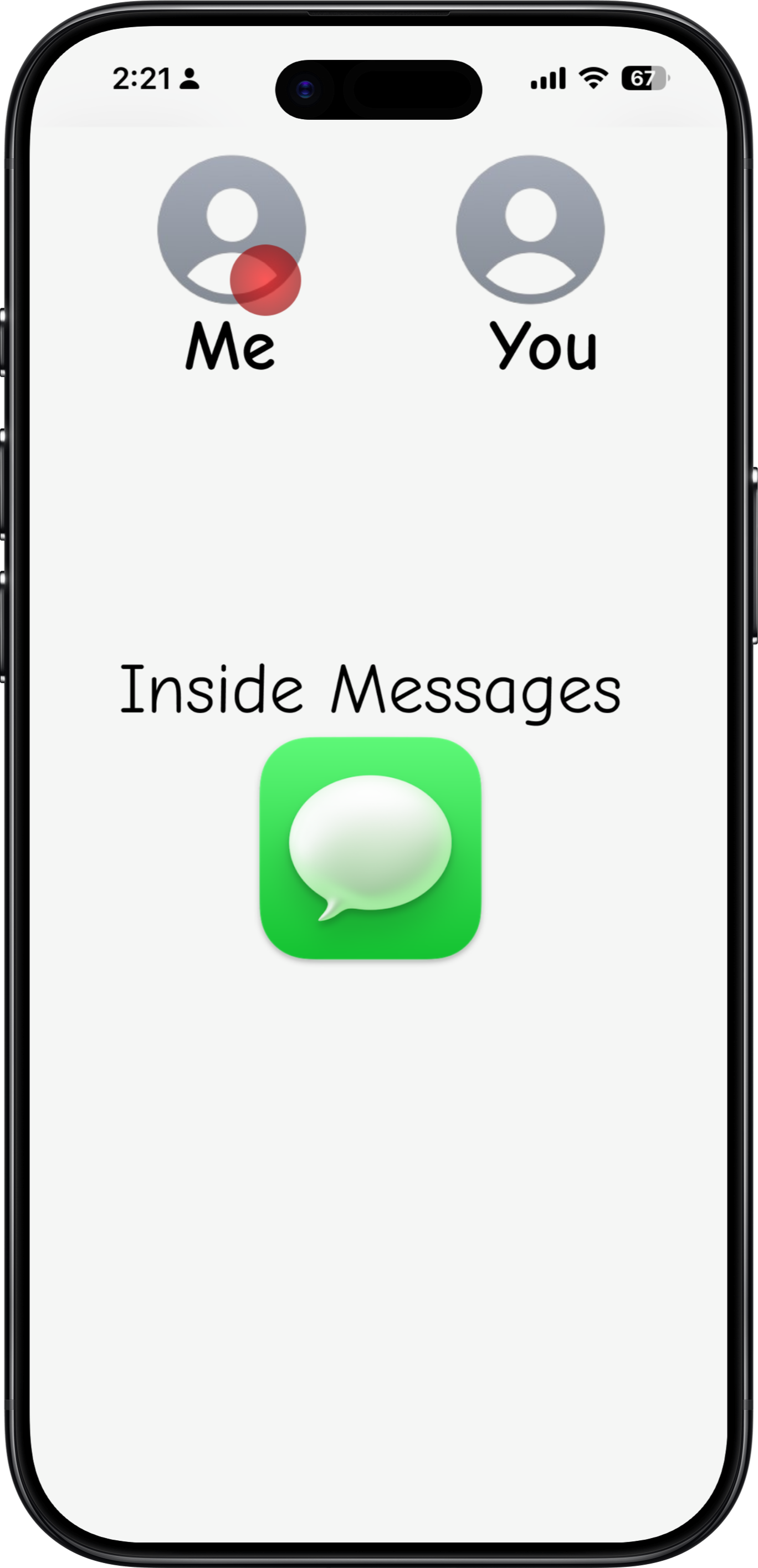 Imessage Inside Screen