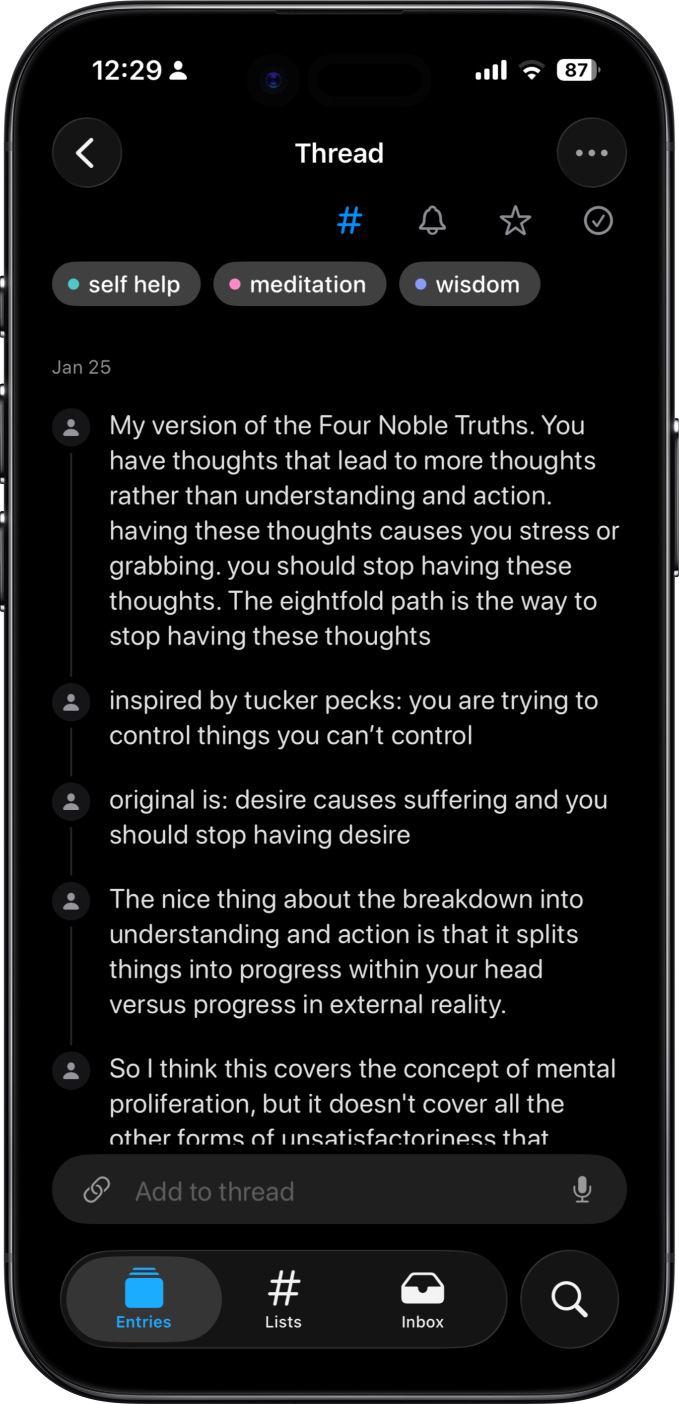 Prism Thread 1 Screen